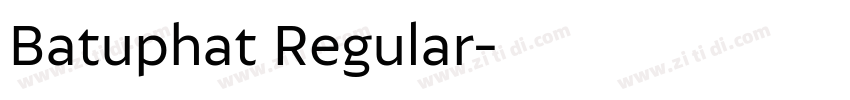 Batuphat Regular字体转换 Batuphat Regular字体转换